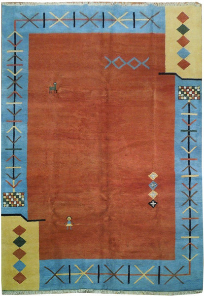 10 x 14 Modern Nomadic Gabbeh Rug