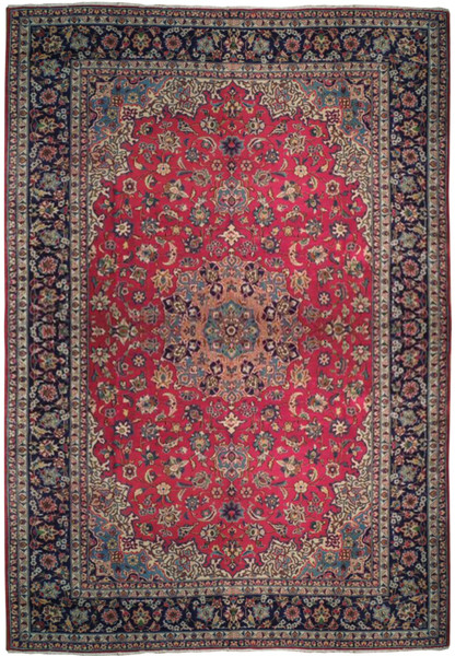 Image of a 10x16 Persian Najafabad rug, featuring intricate floral motifs and a vibrant color palette.