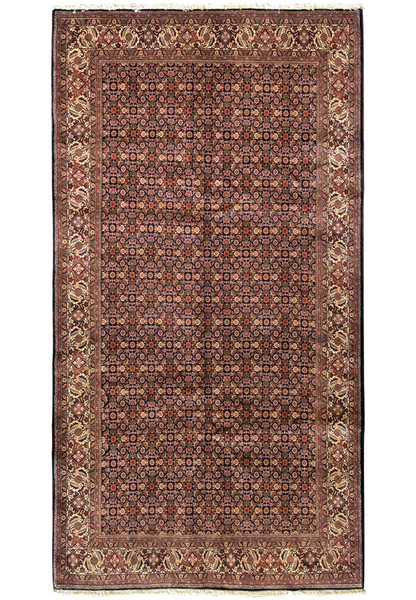 Full view of a 6'6" x 13' Persian Bijar Rug showcasing its symmetrical all-over floral pattern and rich color palette.