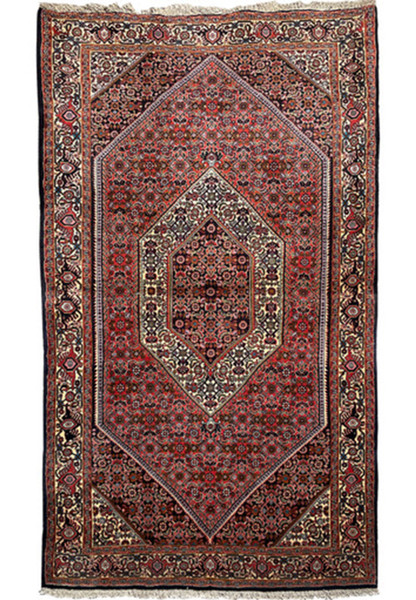 3'7 x 6 Persian Bijar Rug 1