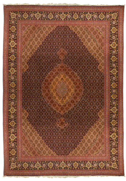 Full view of 6'8 x 9'6 Tabriz Mahi 50 Raj Persian Rug