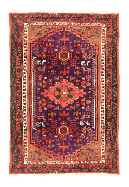 3 x 5 Rare Persian Khamseh Rug