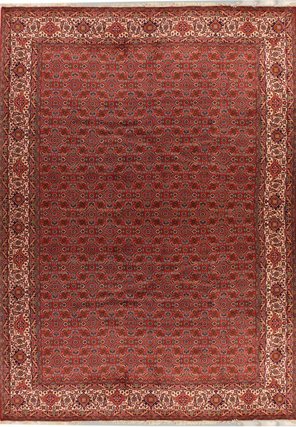 6'7" x 9'8" Persian Bijar Rug All Over Design