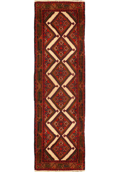 2'6 x 9'6 Persian Hamedan Runner Rug