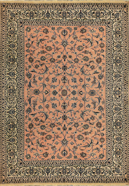 8'2" x 11'6" Persian Nain Rug All-Over Design