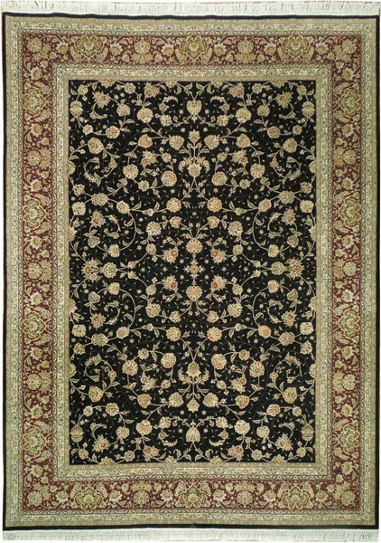 9 x 12 Oriental Tabriz Wool & Silk Rug