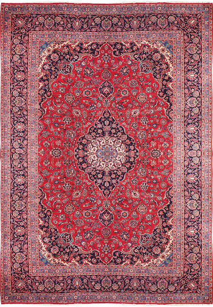10 x 14 Classic Persian Kashan Rug | Known from TV Show Shark Tank