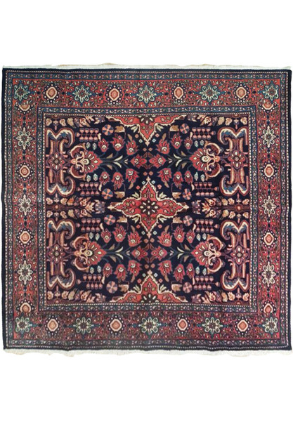 7 x 7 Persian Sarough Square Rug