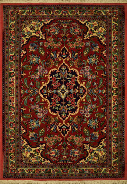 2'6" x 3'8" Persian Qum Kork Rug
