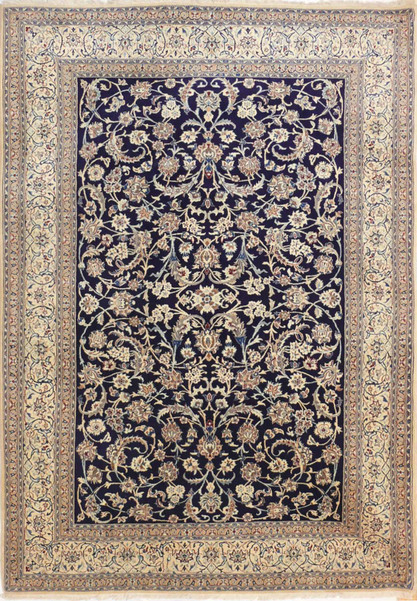 6'6 x 9'8 Persian Nain 9 LAA Wool & Silk Rug