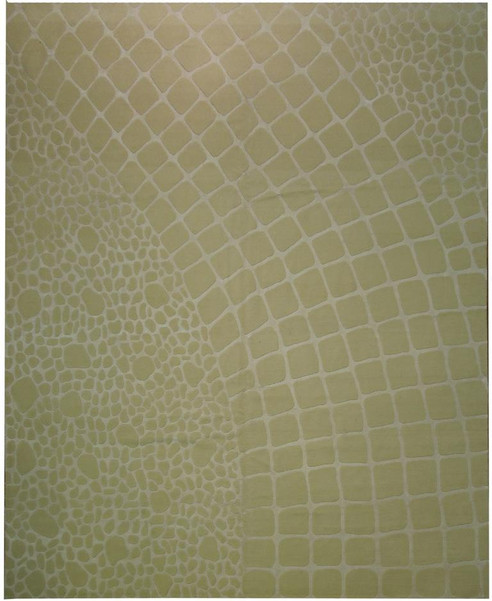 Soft Hand Knotted Modern 14x11 Silk&Wool Area Rug