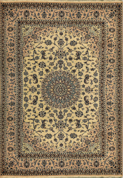8'2" x 11'5" Persian Nain Rug very rare color combination