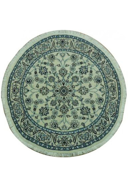 3'7" x 3'7" Persian Nain Round Rug