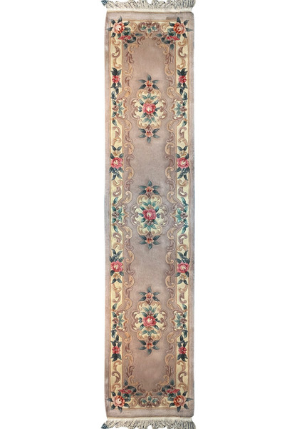 2'3 x 11 Oriental Art Deco Runner Rug