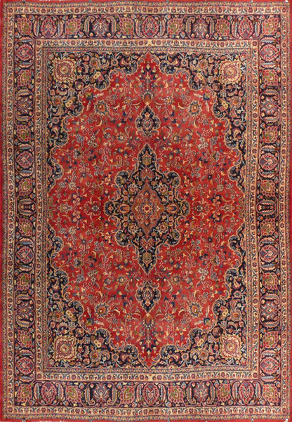 9'6" x 12'7" Persian Kashan Rug