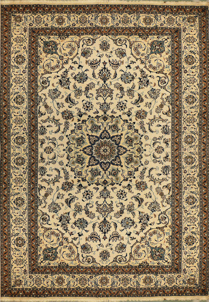 8'3" x 11'5" Persian Nain Rug special medallion