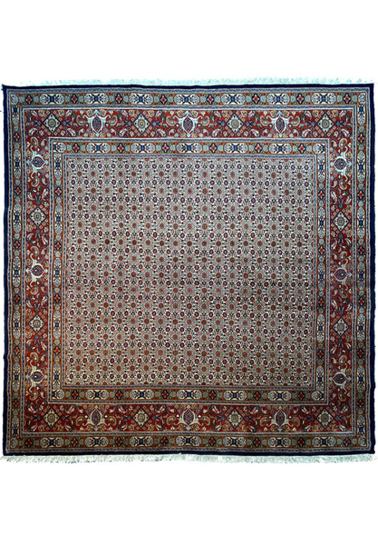 6'6" x 6'6" Persian Moud Square All Over Design Rug