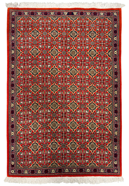 3x4 Persian Qum Kork Rug full view