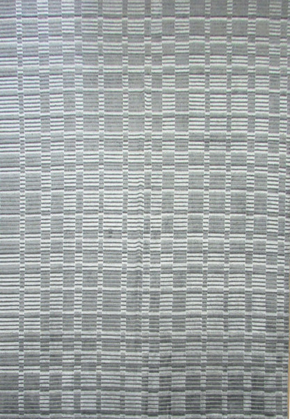 9 x 11 Modern all natural handmade Rug. Feels like silk. Gray Variations