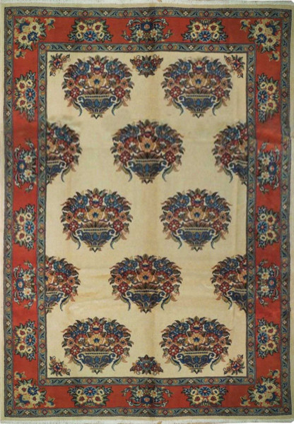 7 x 10 Botanical Persian Sarough Rug