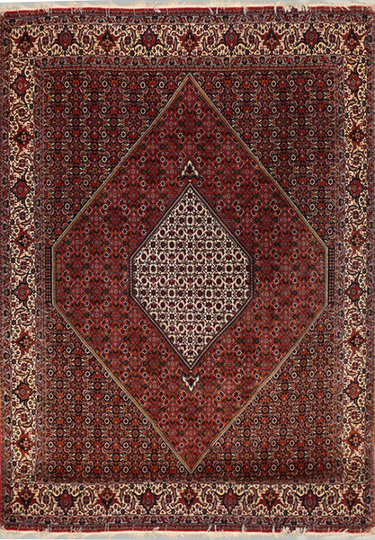 6'5" x 9'7" Persian Bijar Rug Mahi Design