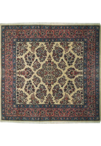 8 x 8 Persian Sarough Square Rug