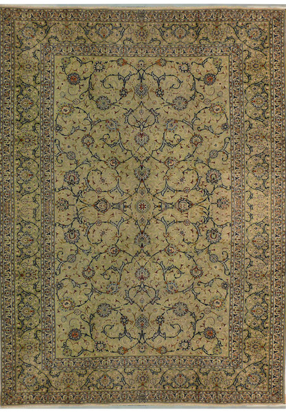 8'8" x 12'1" Persian Kashan Rug