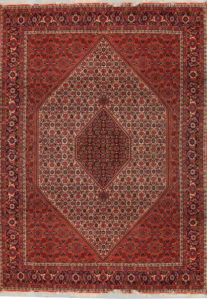 7 x 10 Persian Bijar Rug Mahi/Fish Design