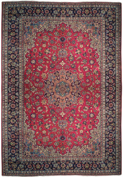 Image of a 10x16 Persian Najafabad rug, featuring intricate floral motifs and a vibrant color palette.