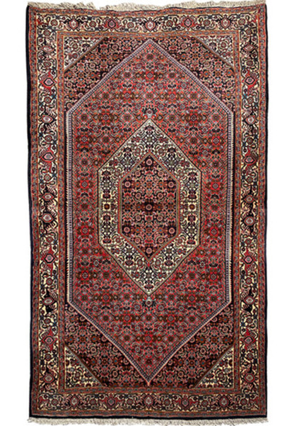 3'7 x 6 Persian Bijar Rug 1