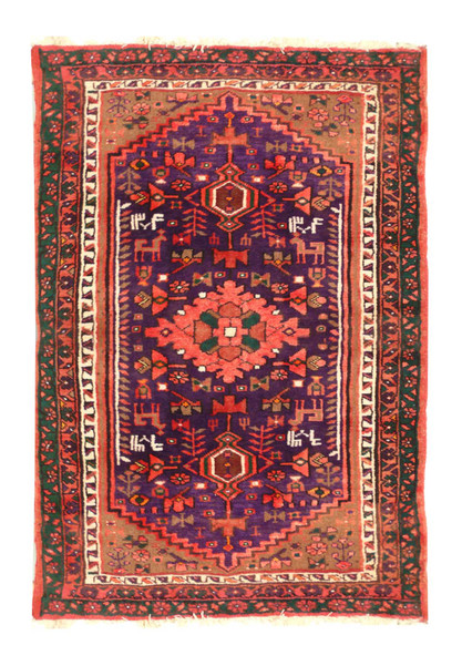 3 x 5 Rare Persian Khamseh Rug