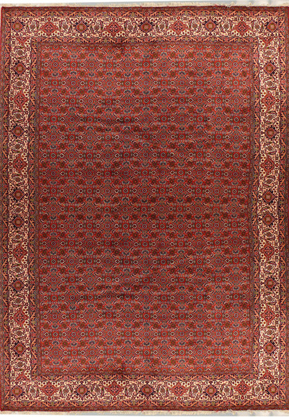 6'7" x 9'8" Persian Bijar Rug All Over Design