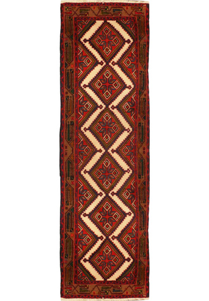 2'6 x 9'6 Persian Hamedan Runner Rug