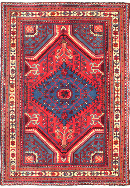 3'5 x 4'7 Persian Yalameh Geometric Rug