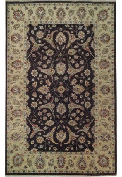 6' x 9' Transitional Chobi Vegetable Dyed Rug 6