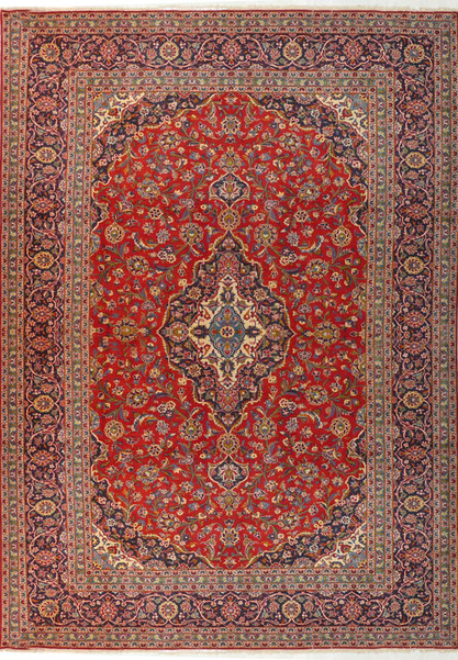 9'5 x 13'3 Persian Kashan Rug