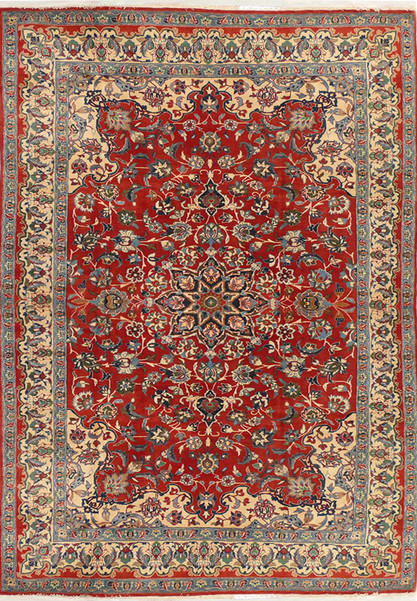 8'7" x 13'4" Persian Isfahan Rug
