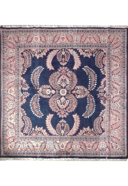 7 x 7'4 Persian Sarough Square Rug