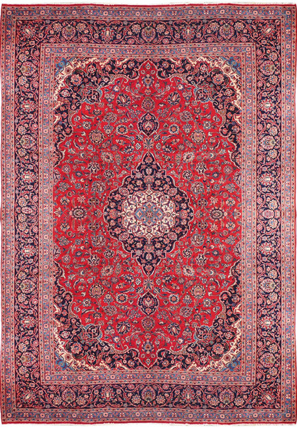 10 x 14 Classic Persian Kashan Rug | Known from TV Show Shark Tank
