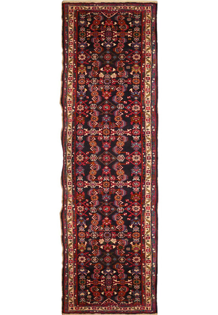 3'2 x 12'2 Persian Hamedan Runner Rug