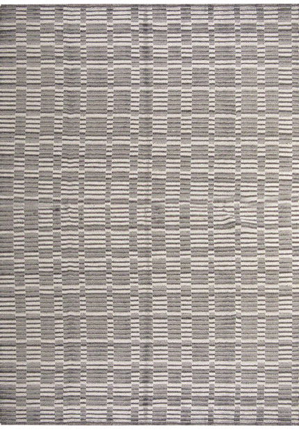8 x 10 Silver Gray Handmade Modern Rug Organic Wool & Silk feeling