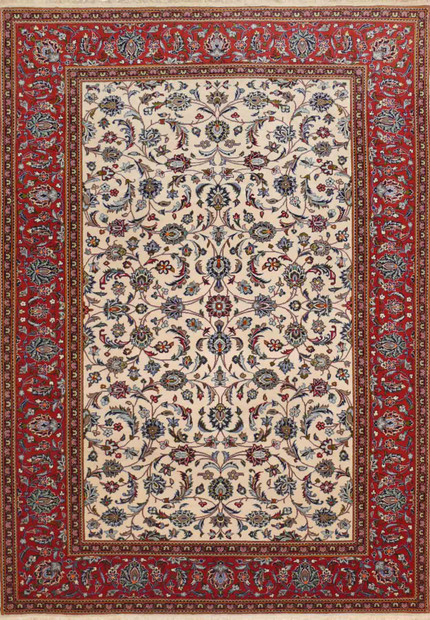 6'5 x 10 Persian Sarough All-Over Design Rug
