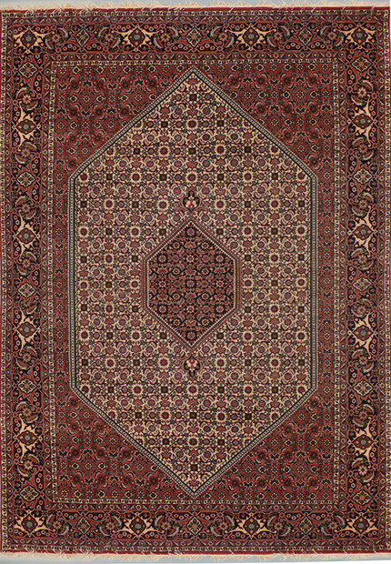 6'6" x 9'7" Persian Bijar Mahi Design