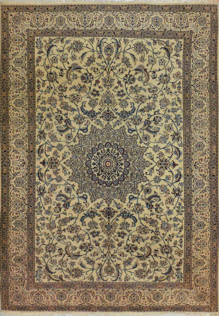 6'6 x 9'6 Persian Nain 9 LAA Star Medallion Rug