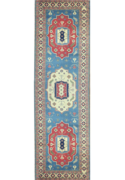 5'8" x 19'3" Caucasian Kazak Runner Rug