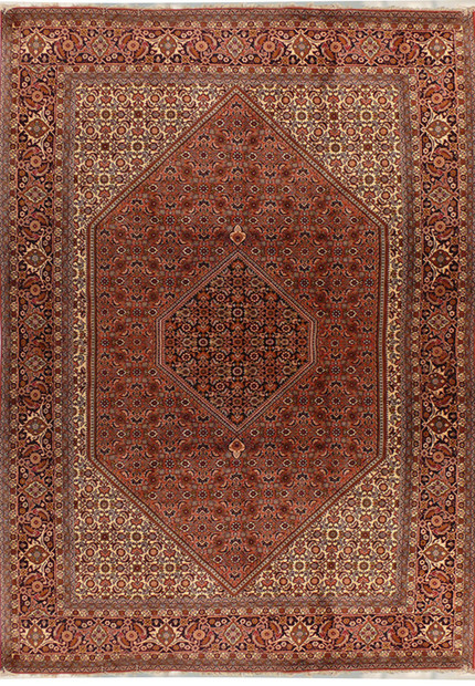 6'3" x 9'8" Persian Bijar Iron Rug
