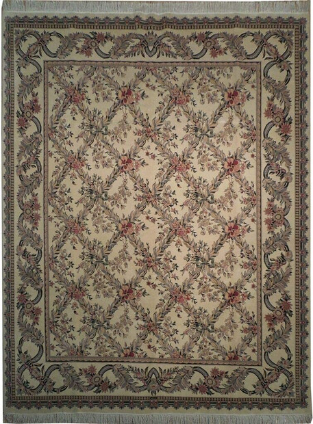 8 x 10 Oriental English Garden Design Rug