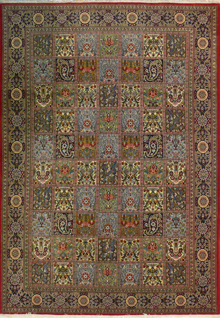 6'6 x 9'9 Persian Qum Kork Rug