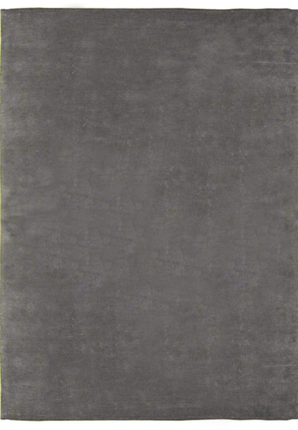 8 x 10 Modern Charcoal Colored Wool and Silk Rug
