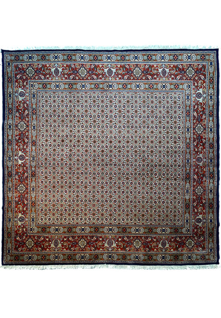 6'6" x 6'6" Persian Moud Square All Over Design Rug